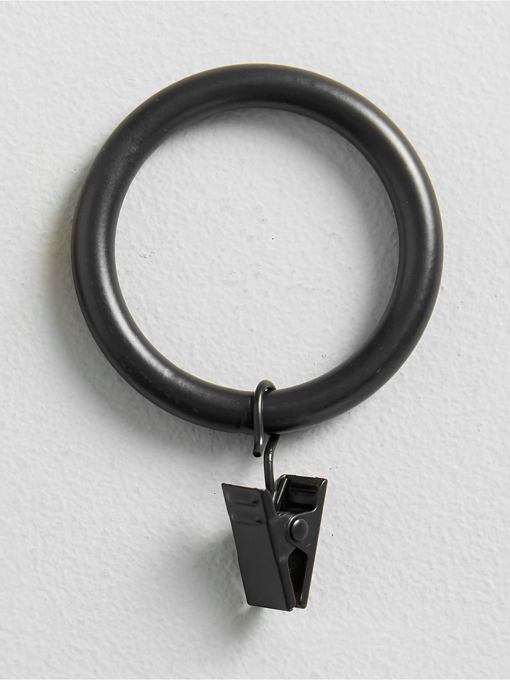 Classic Steel Curtain Rings Set of 14 - Dark Iron